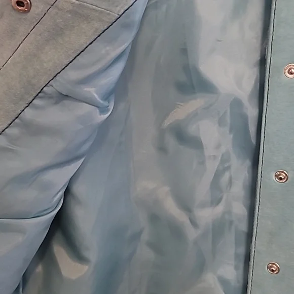 Live A Little Aqua Leather Jacket - Picture 5 of 9